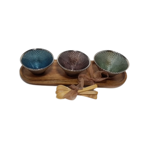 Acacia Wood Board, Serving Bowls and Spoons