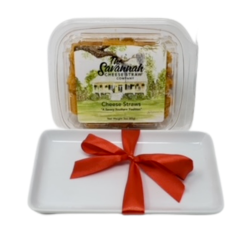Savannah Cheese Straws and Serving Plate