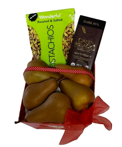 Pears, Pistachios and Chocolate