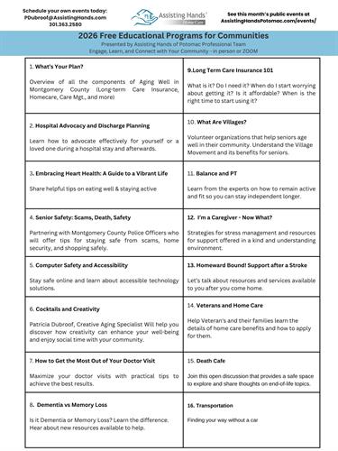 Plan your FREE AH co-hosted class today!