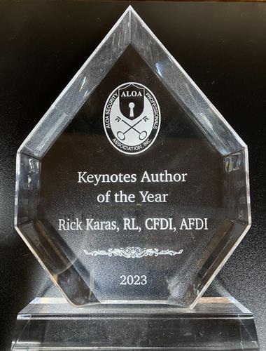 Rick Karas - 2023 Author of the Year