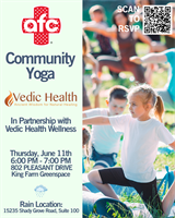 Community Yoga: King Farm Village | AFC Rockville x Vedic Wellness