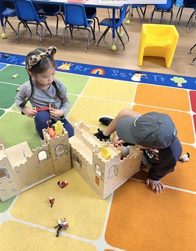 Collaboration over a castle. . . Our imaginations and engineering initiative soar.