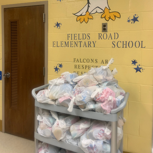 Weekend bags at one of our many schools we support. Weekend bags at one of our many schools we support.
