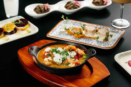 Meze style portions, made for sharing  Meze style portions, made for sharing