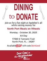 Dining to Donate at Applebee's