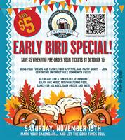 San Pedro Oktoberfest 2025 Tickets on Sale Now!  Save $5 with Early Bird Purchase!