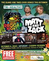 TRI-HEALTHY PRESENTS: Reggae Nights on the Island Brings Music, Culture, and Community to Venice This October