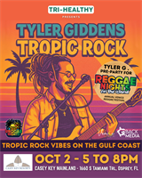 Tri-Healthy Presents Tyler Giddens Tropic Rock – Oct 2 at Casey Key Mainland