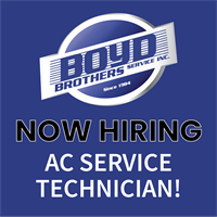 Current Opening: Join Boyd Brothers as an AC Service Technician!