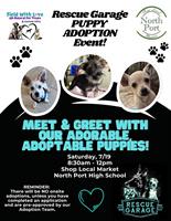Rescue Garage Puppy Adoption Event at Shop Local North Port Market
