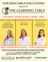 Millennium Physician Group & Golden Girls Solutions Presents The Learning Table: Doc Talks with Millennium Physician Group Providers