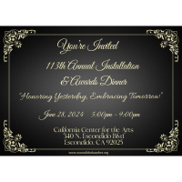 113th Annual Installation & Awards Dinner: "Honoring Yesterday, Embracing Tomorrow"
