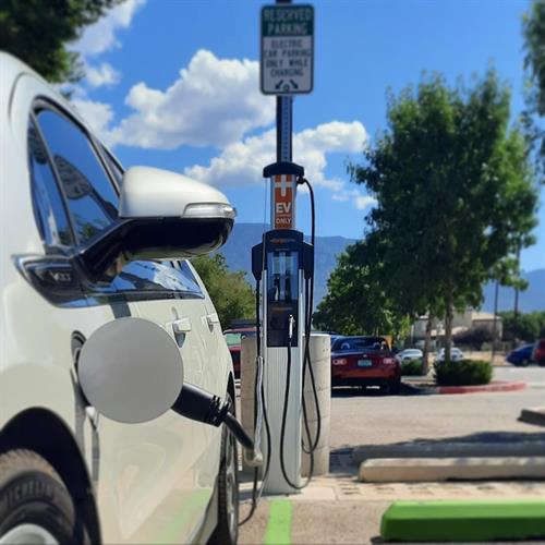 ChargePoint EV charging station at North Domingo Baca