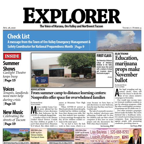 Explorer News - Weekly Newspaper / Northwest Tucson & Oro Valley
