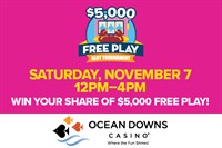 $5,000 FREE PLAY Slot Tournament