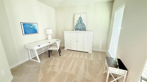 A quiet, comfortable workspace designed for relaxation and productivity — perfectly maintained by Blue Herron Properties.