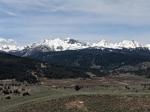 The majestic Taylor Peaks in the Madison Range