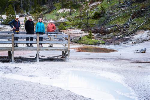Learn about geology during Yellowstone tours