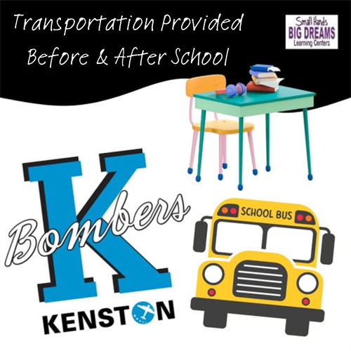 We are a pick up and drop off location for Kenston! We provide before and after school care as well as school age program during breaks. 
