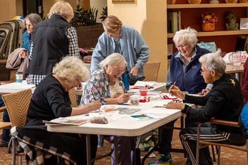 Valley Art Center engages and serves the community with partnerships, like this watercolor experience at Hamlet Retirement Community.