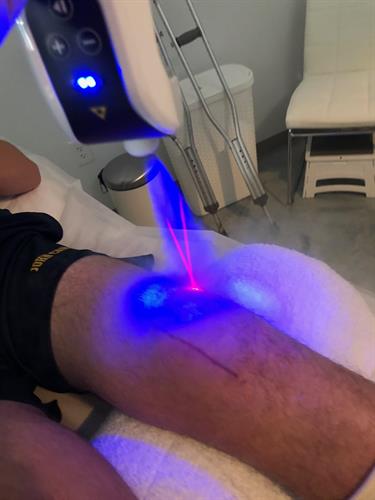 Targeted local cryotherapy, for post surgical, swelling, and localized arthritis and joint pain. It can even be used following dental implants or botox injections.