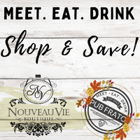 Shop more, Save more in October with Pub Frato and Nouveau Vie Boutique! 