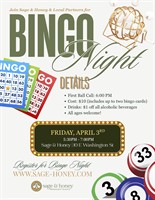 Bingo at Sage & Honey