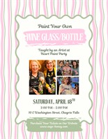 Paint Your Own Wine Glass at Sage & Honey hosted by Artist at Heart Paint Party