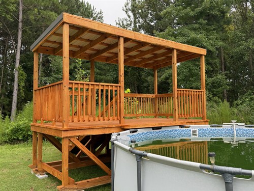 Covered Pool Deck