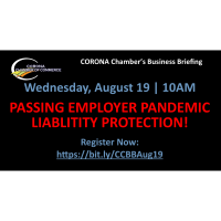 Corona Chamber Business Briefing - Passing Employer Pandemic Liability