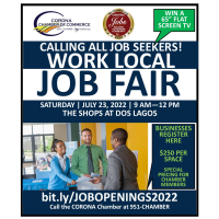 JOB FAIR hosted by the Corona Chamber of Commerce