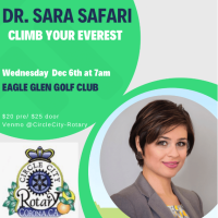 Circle City Rotary Presents: Dr. Sara Safari of "Climb Your Everest"