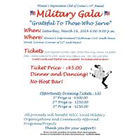 Woman's Improvement Club of Corona Presents: 13th Annual Military Gala