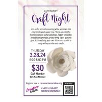 Creative by Design & Corona Art Association Present: Giant Paper Rose Craft Night