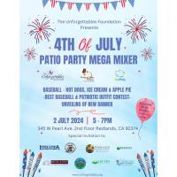 The Unforgettables Foundation Presents: 4th of July Patio Party Mega Mixer