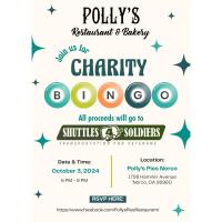 Shuttles4Soldiers & Polly's Pies Present: Charity Bingo at Polly's