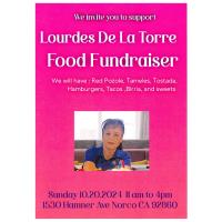 The Team at Hampton Inn Presents: Lourdes De La Torre Food Fundraiser