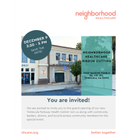 Neighborhood Healthcare Presents - Temecula Parkway Health Center Ribbon Cutting