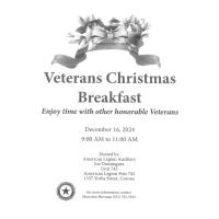 American Legion Auxiliary Post Presents: Veterans Christmas Breakfast