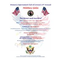 Woman's Improvement Club of Corona Presents: 14th Annual Military Gala