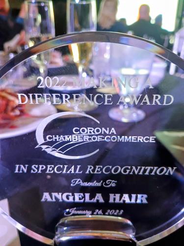 The Chamber Of Commerce Making A Difference Award 