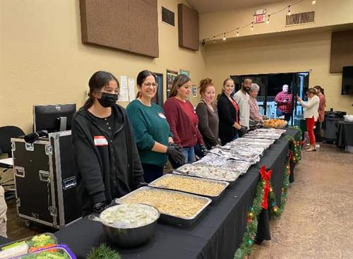 Feeding our homeless community at our annual Christmas Celebration