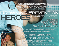 Childhood Drowning Prevention Foundation Presents: Inaugural Drowning Prevention Heroes Charity Event