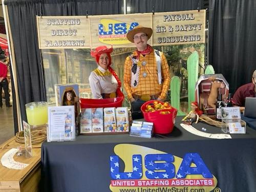 Erica Reyes and Josh Elson aka Jesse & Woody @ SLO Business Expo 2025