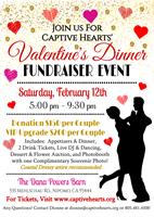 Captive Hearts' Valentine Dinner Fundraiser Event