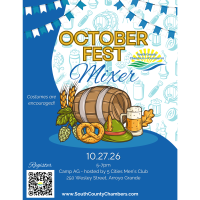 South County Chambers of Commerce Invites Community to Oktoberfest Mixer at Camp AG
