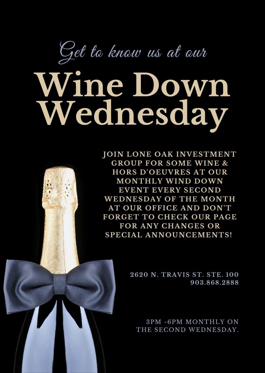 Wine Down Wednesdays Sep 13, 2023