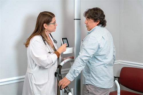 Taking Body Composition Analysis for patient