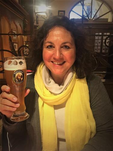 Enjoying a beer in Munich